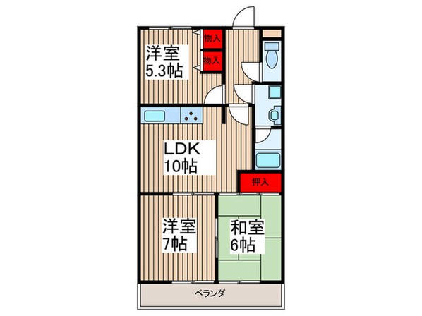 煉瓦館８１の物件間取画像